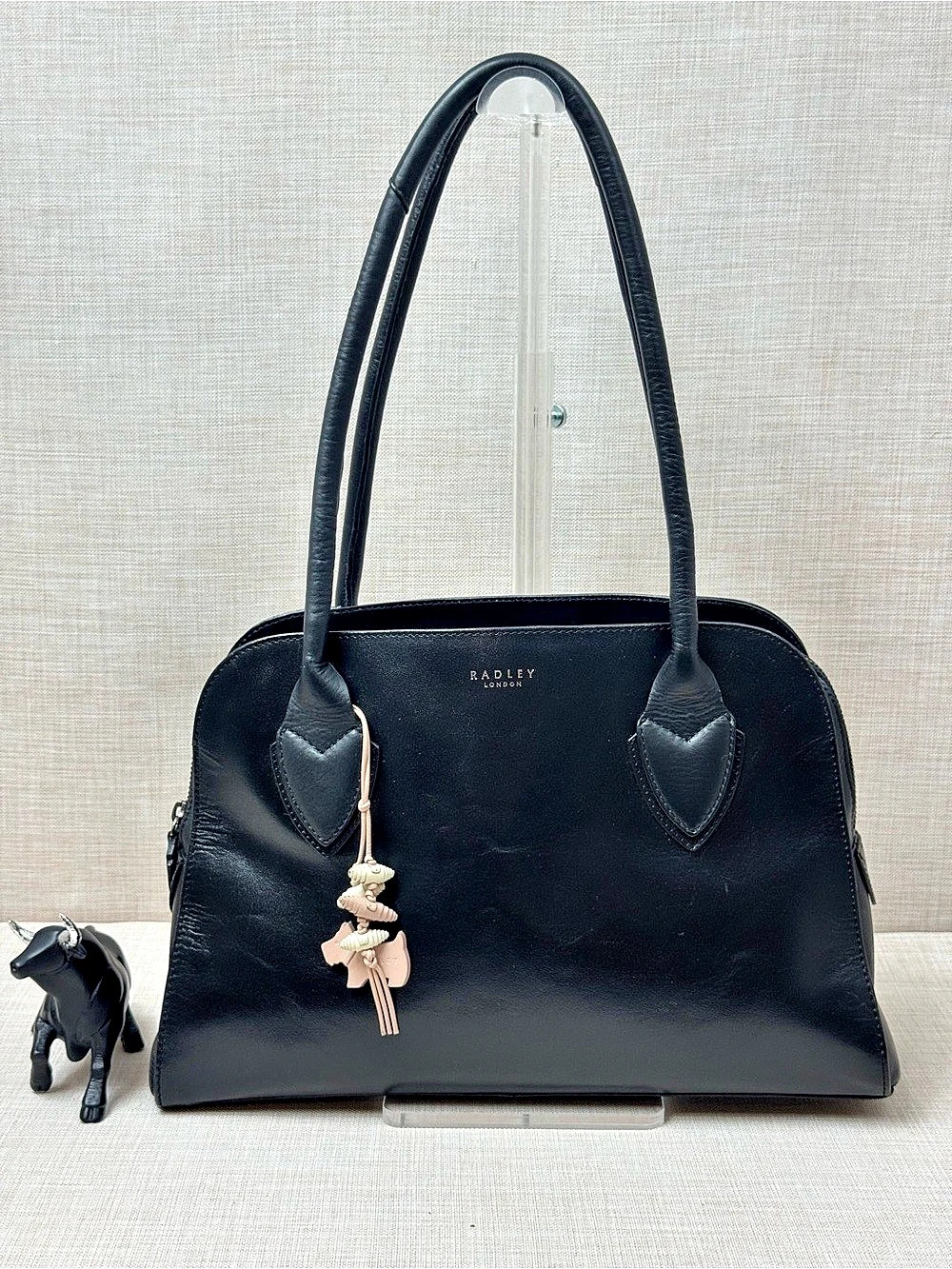 Radley London Black Leather-Look Satchel